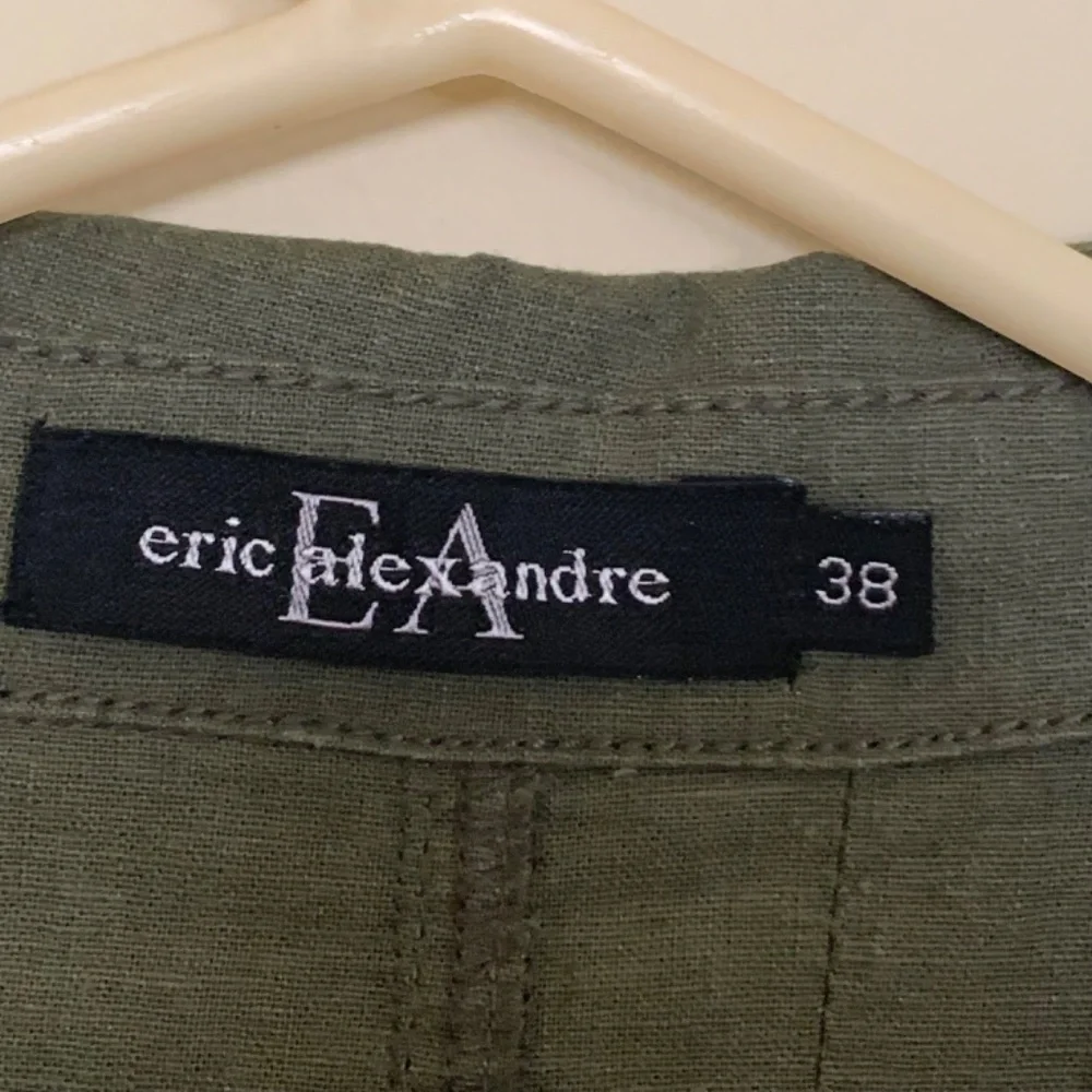 Vintage 2-piece green utility/safari-style pant set by Eric Alexandre  38/M